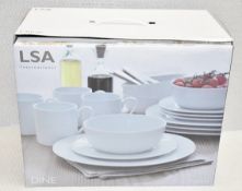1 x LSA INTERNATIONAL 'Dine' Porcelain 10-Piece Tableware Set - Original Price £100.00 - Unused