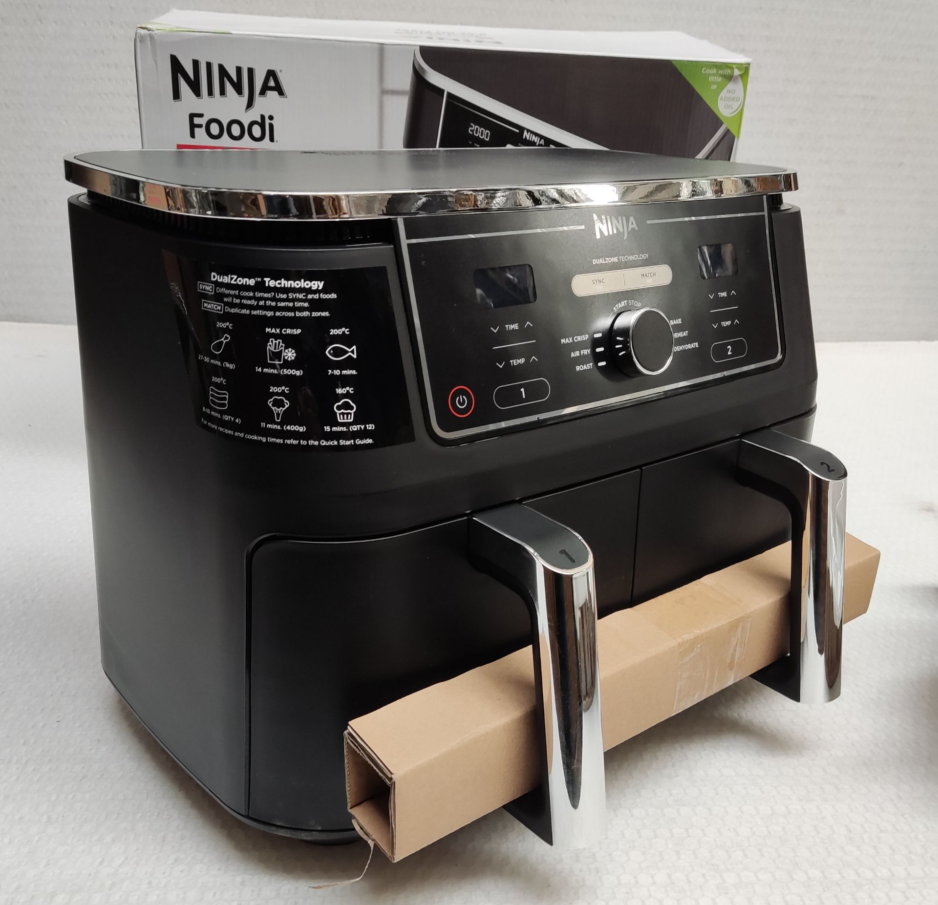 1 x NINJA FOODI Max Dual Zone 9.5L Air Fryer - Boxed - Original RRP £249.99 - Image 3 of 11