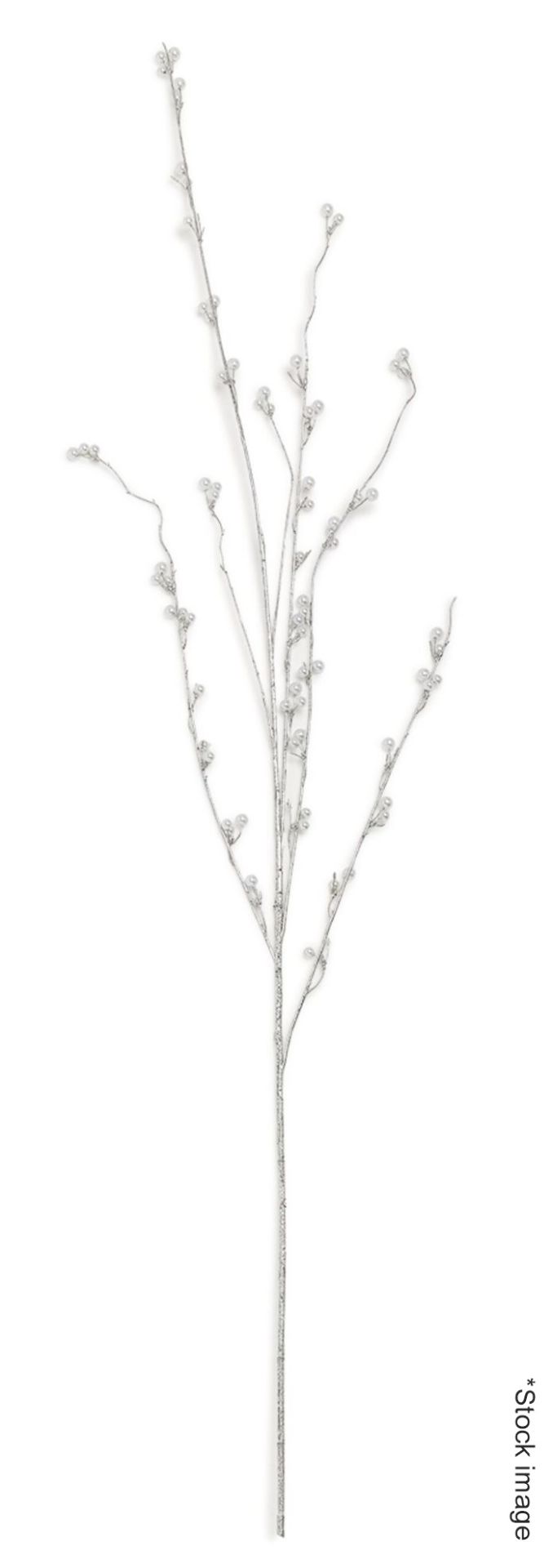3 x HARRODS OF LONDON Decorative Glitter Branches - Original Price £89.85 - Unused Boxed Stock - - Image 2 of 4