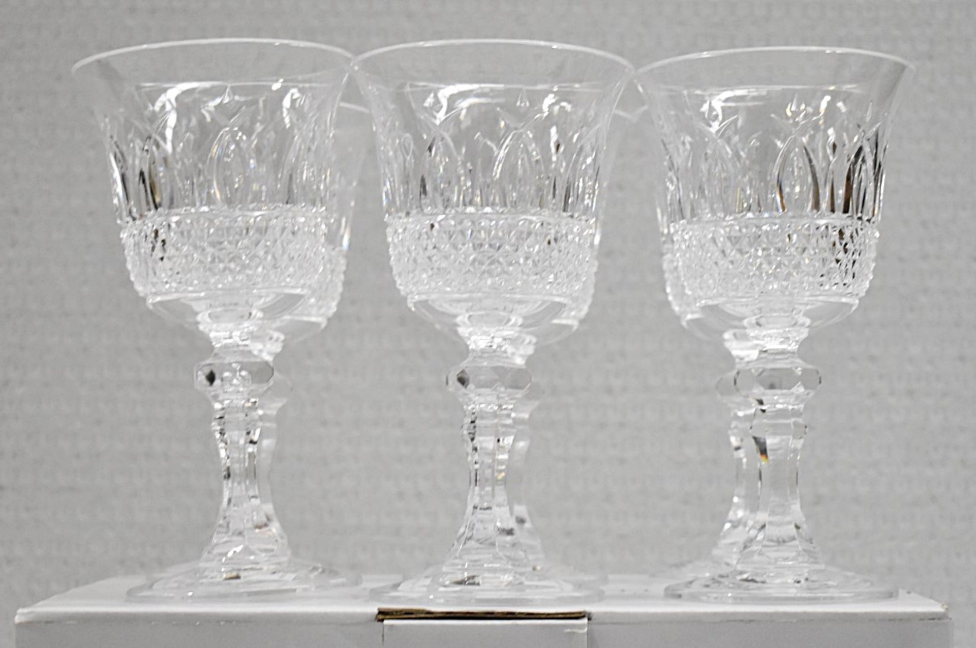 Set of 6 x MARIO LUCA GIUSTI 'Italia' Synthetic Clear Crystal Wine Glasses (180ml) - Original - Image 6 of 8