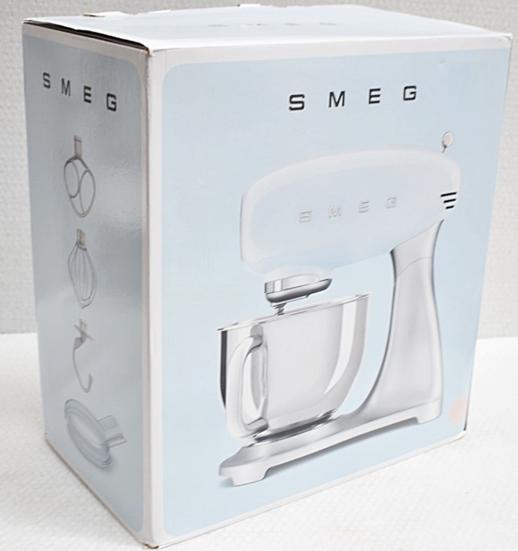 1 x SMEG 50s Style Stainless Steel Stand Mixer In Pale Pink (4.8L) - Original Price £449.00 - Image 3 of 16