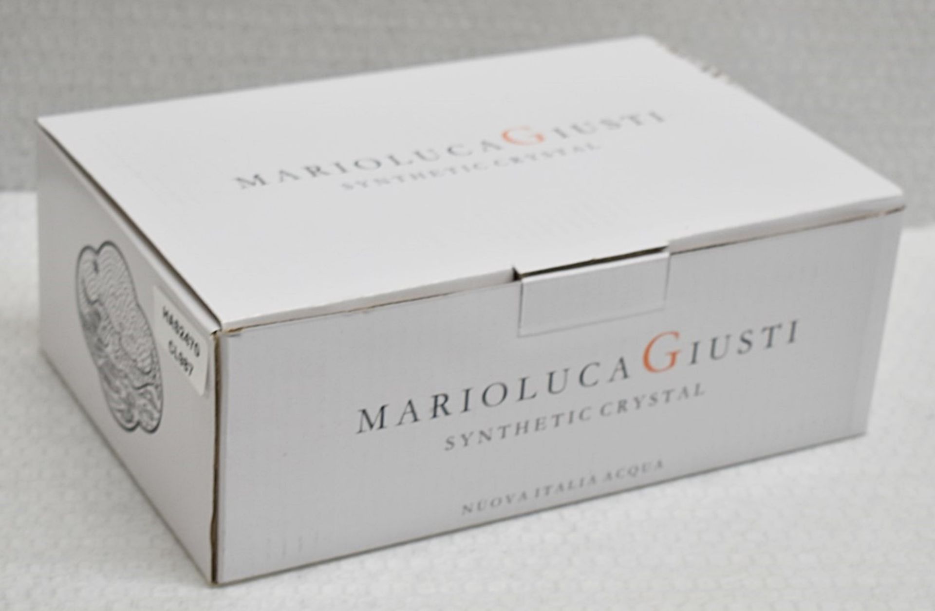 Set of 6 x MARIO LUCA GIUSTI 'Italia' Synthetic Clear Crystal Tumbler Glasses (350ml) - RRP £144.00 - Image 8 of 8
