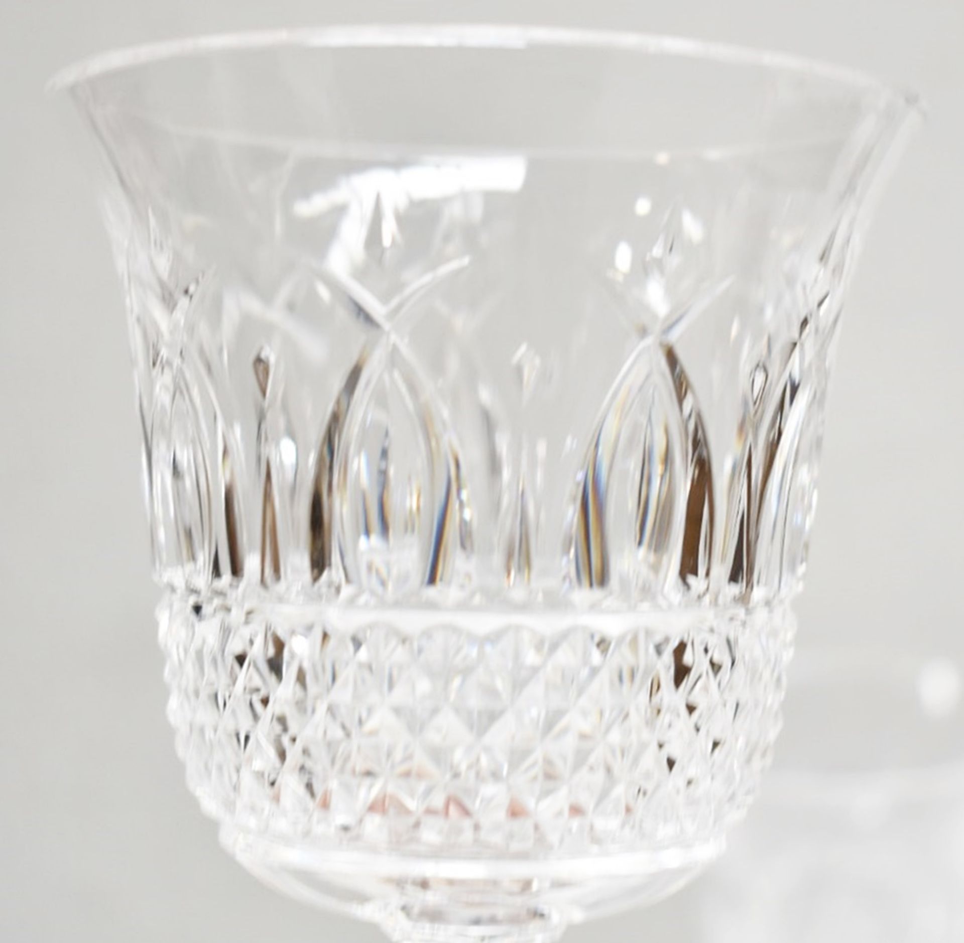 Set of 6 x MARIO LUCA GIUSTI 'Italia' Synthetic Clear Crystal Wine Glasses (180ml) - Original - Image 7 of 8