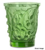 1 x LALIQUE 'Mures' Exquisite Handcrafted French Green Crystal Medium Vase - Original RRP £2,690