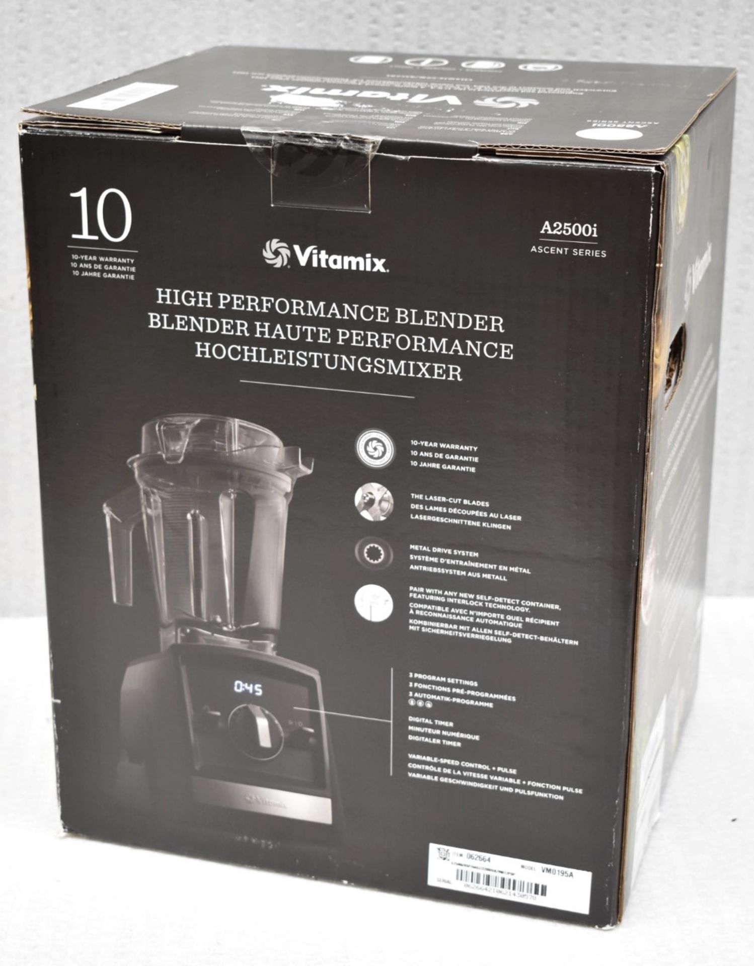 1 x VITAMIX A2500i Ascent Series Blender In White - Sealed Boxed Stock - RRP £599.00 - Image 4 of 6
