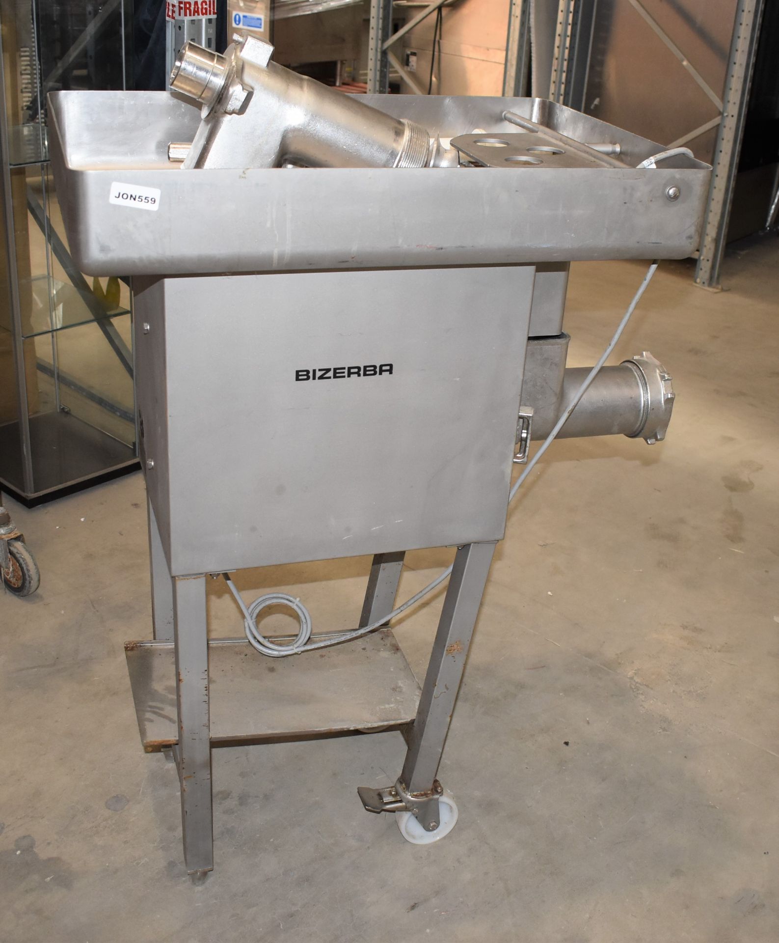 1 x Bizerba Meat Mincer - With Stand and Various Accessories - Model FW-N32S/2 - 3 Phase - Image 2 of 14