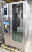 1 x Rational SCC 201G 20 Grid G20 Gas Combi Oven With Transport Trolley