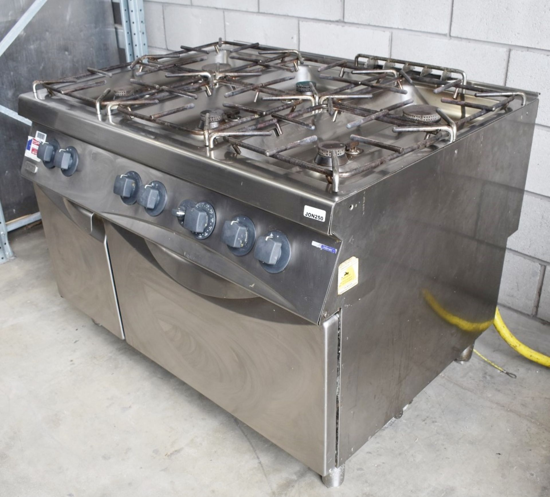 1 x Zanussi 6 Burner Gas Range Cooker with a Stainless Steel Exterior - Image 13 of 18