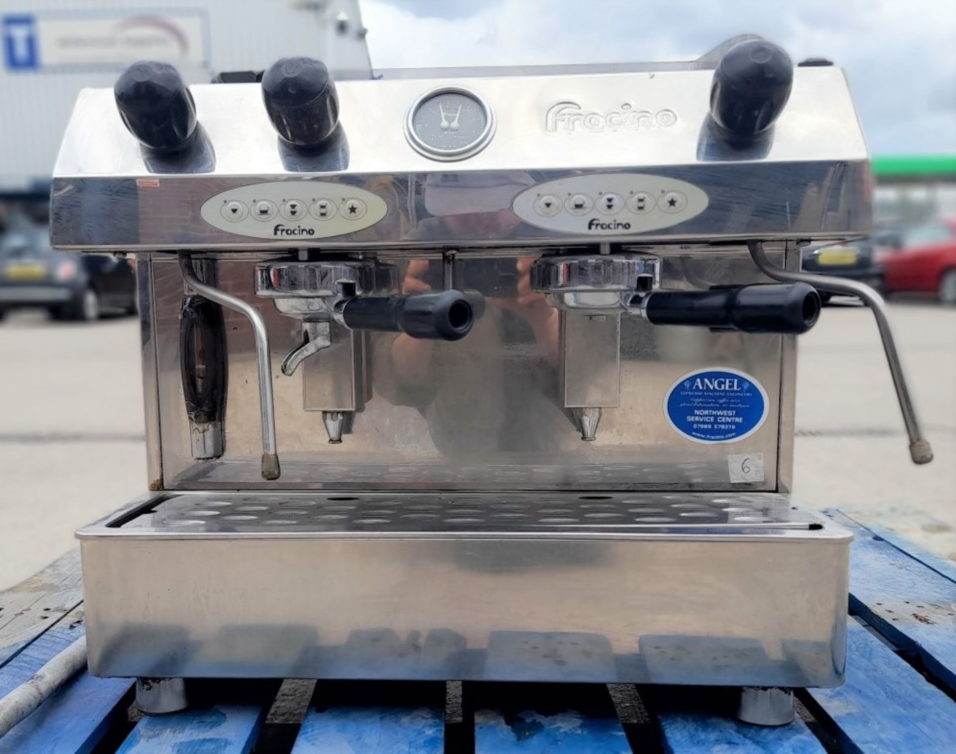 1 x Francino Bambino 2 Group Automatic Espresso Coffee Machine - Stainless Steel Finish - 240v Power - Image 6 of 8