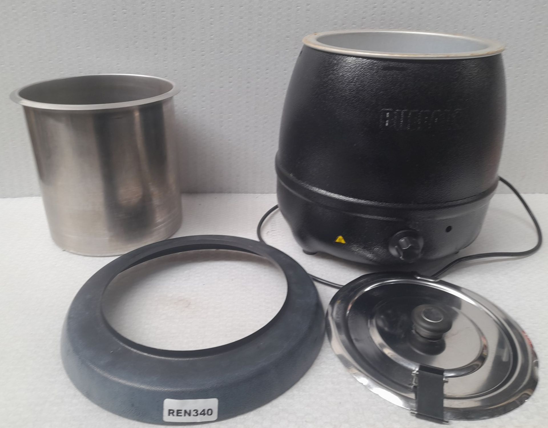 1 x Dualit 10 Litre Black Cauldron Hotpot Soup Kettle - Model L715 - 240v - Image 3 of 5