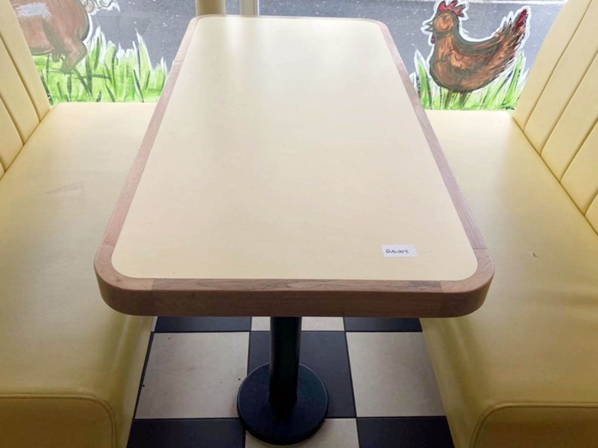1 x Collection of Restaurant Seating Benches and Tables - Features a Light Wood and Faux Leather - Image 8 of 13