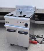 1 x Lincat Opus OE7108 Single Tank Electric Fryer With Filteration - 3 Phase Power