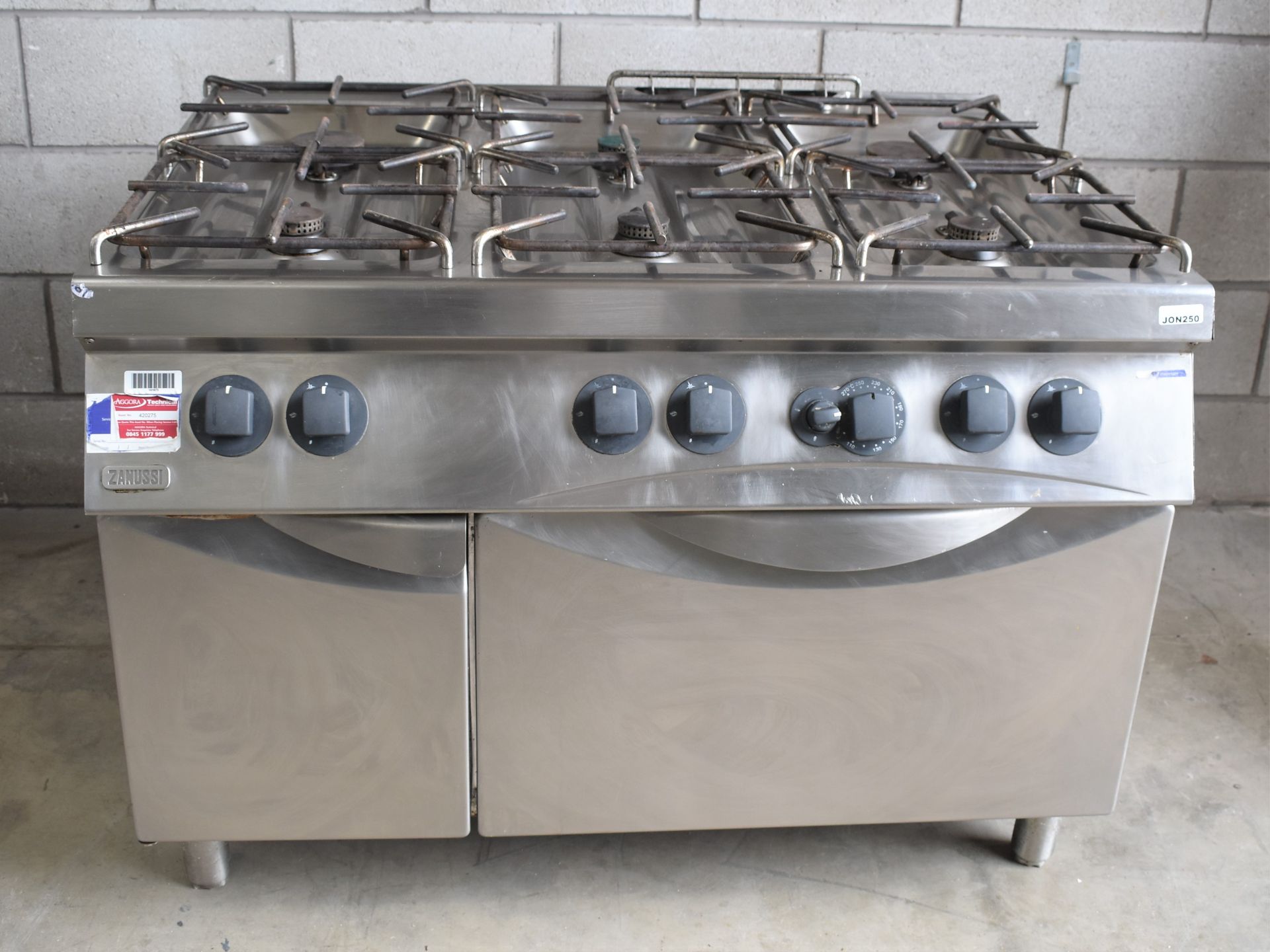 1 x Zanussi 6 Burner Gas Range Cooker with a Stainless Steel Exterior - Image 18 of 18