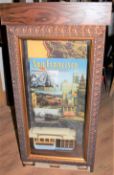 1 x Americana Wall Mounted Illuminated Display Case - SAN FRANCISCO MUNICIPAL RAILWAY