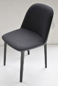 1 x VITRA Softshell Designer Chair With Padded Seat, In Anthracite Black / Grey - Original RRP £805