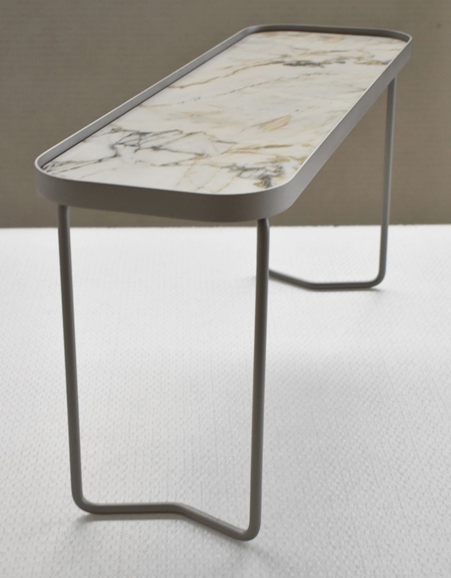 1 x CATTELAN 'Benny' Keramik-topped Slimline Italian Designer Coffee Table - Original RRP £700.00