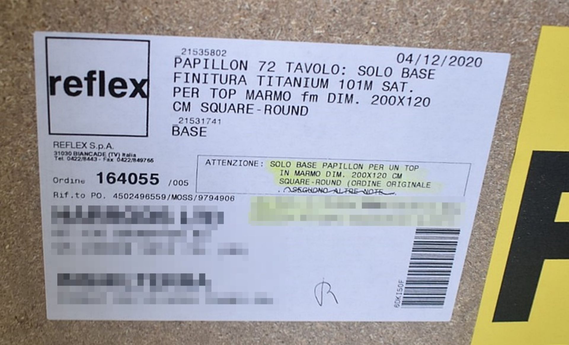 1 x REFLEX 'Papillon 72' Designer Table Base with a Satin Titanium Finish - Original RRP £2,150 - Image 4 of 5