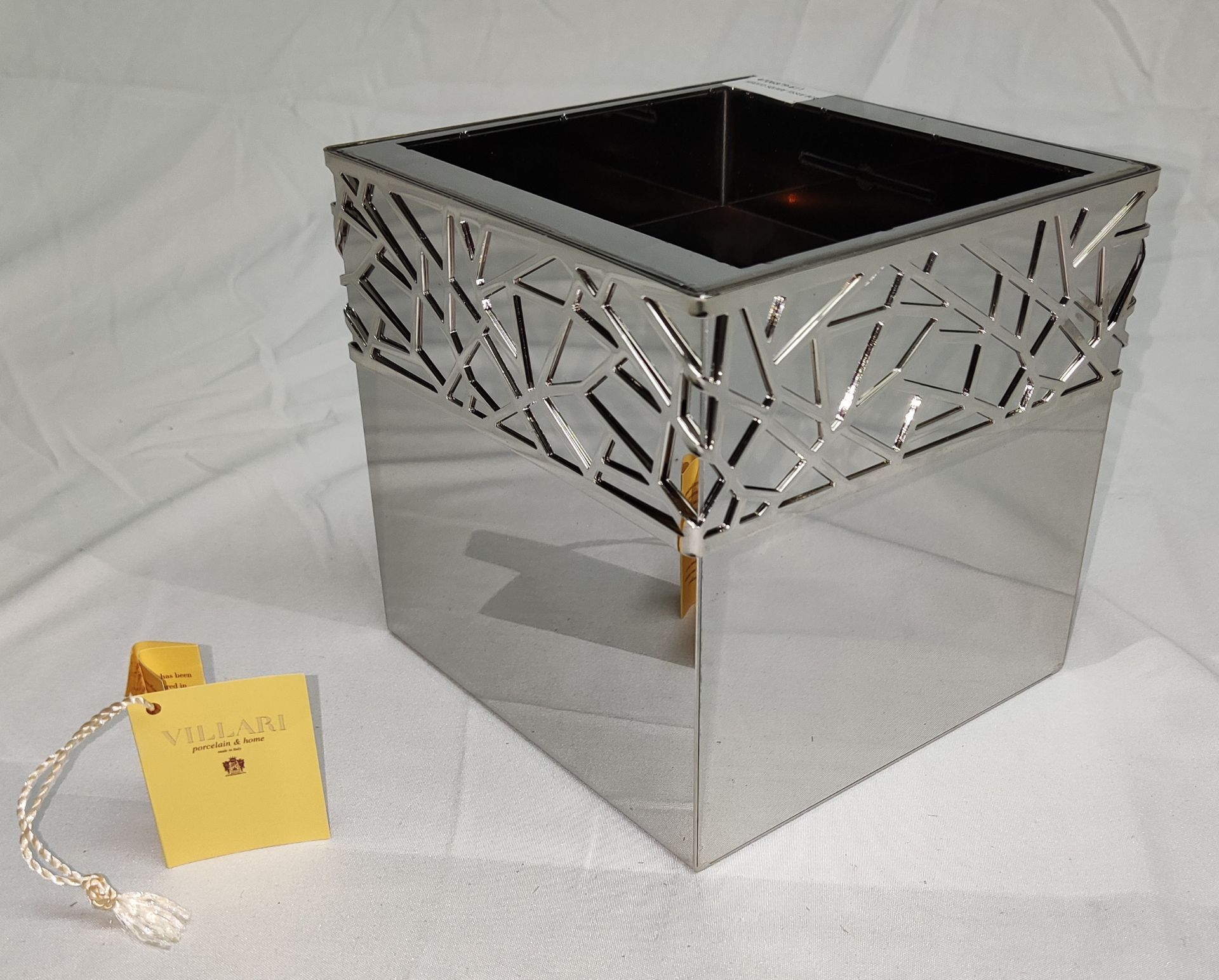 1 x VILLARI Hiroito Square Tissue Box - Chrome Plated - Boxed - Original RRP £529 - Ref: 6125321/ - Image 3 of 17