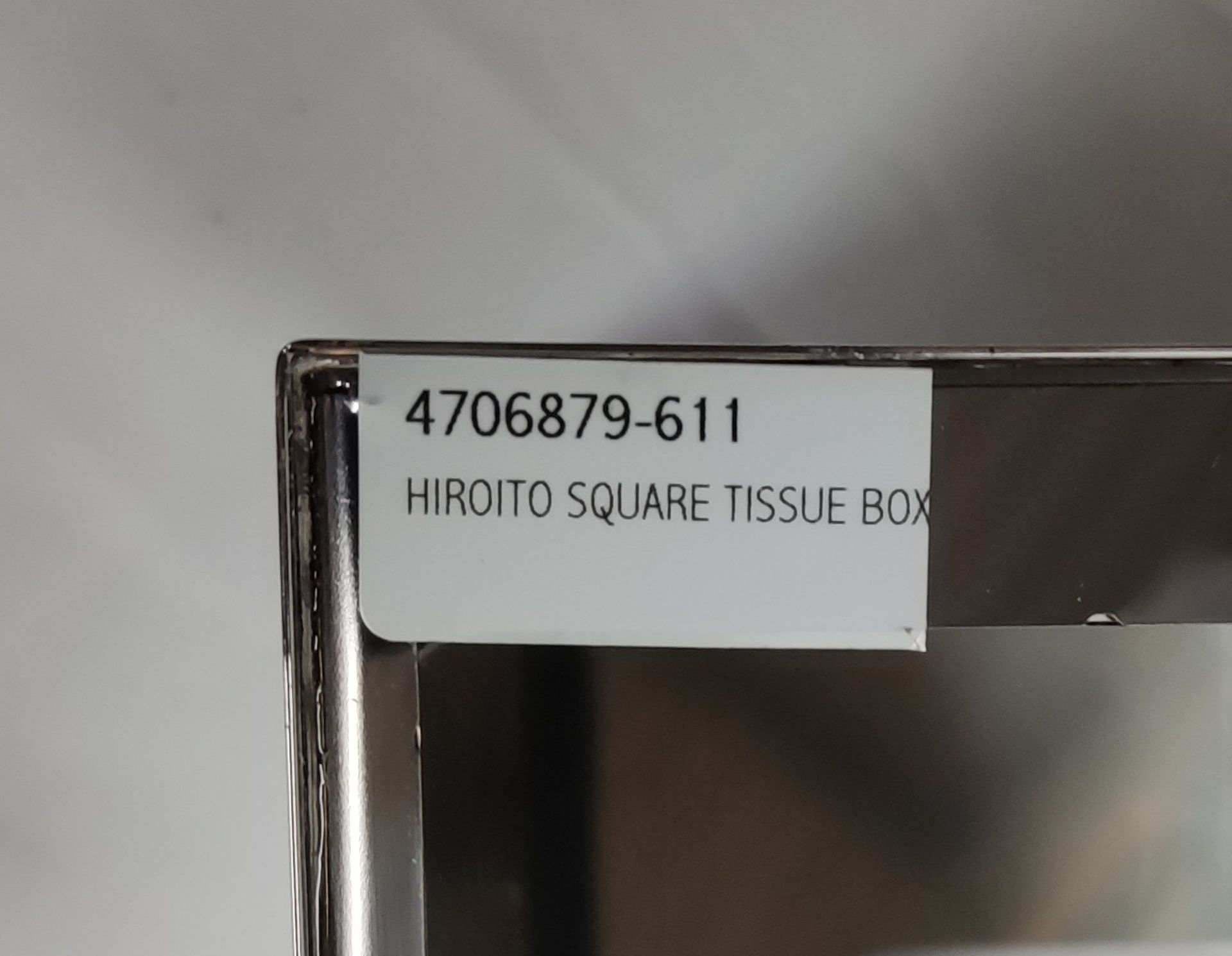 1 x VILLARI Hiroito Square Tissue Box - Chrome Plated - Boxed - Original RRP £529 - Ref: 6125321/ - Image 6 of 17
