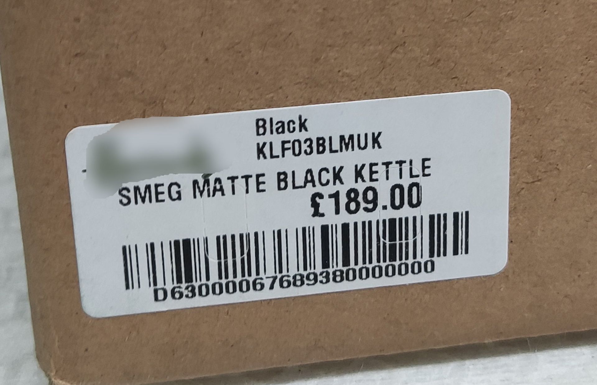 1 x SMEG Matte Black Cordless 1.7L 50's Style Kettle - Boxed - Klf03Blmuk - Original RRP £189 - Ref: - Image 10 of 12