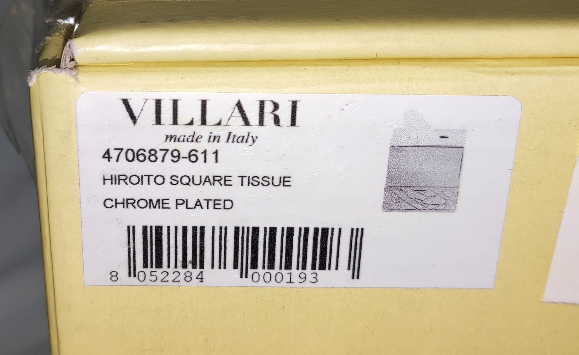 1 x VILLARI Hiroito Square Tissue Box - Chrome Plated - Boxed - Original RRP £529 - Ref: 6125321/ - Image 12 of 17