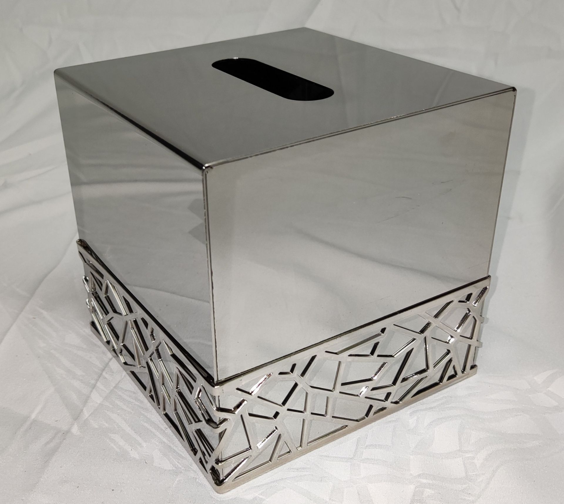1 x VILLARI Hiroito Square Tissue Box - Chrome Plated - Boxed - Original RRP £529 - Ref: 6125321/ - Image 11 of 17