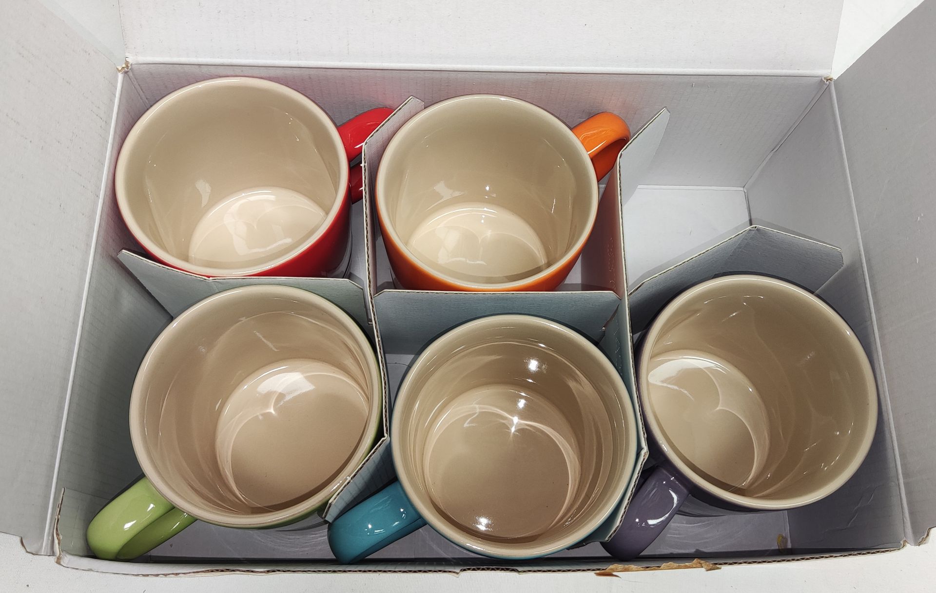 LE CREUSET Set Of 5 Mugs - 350Ml - Multi Colour - Boxed - Original RRP £85.00 - Image 3 of 13