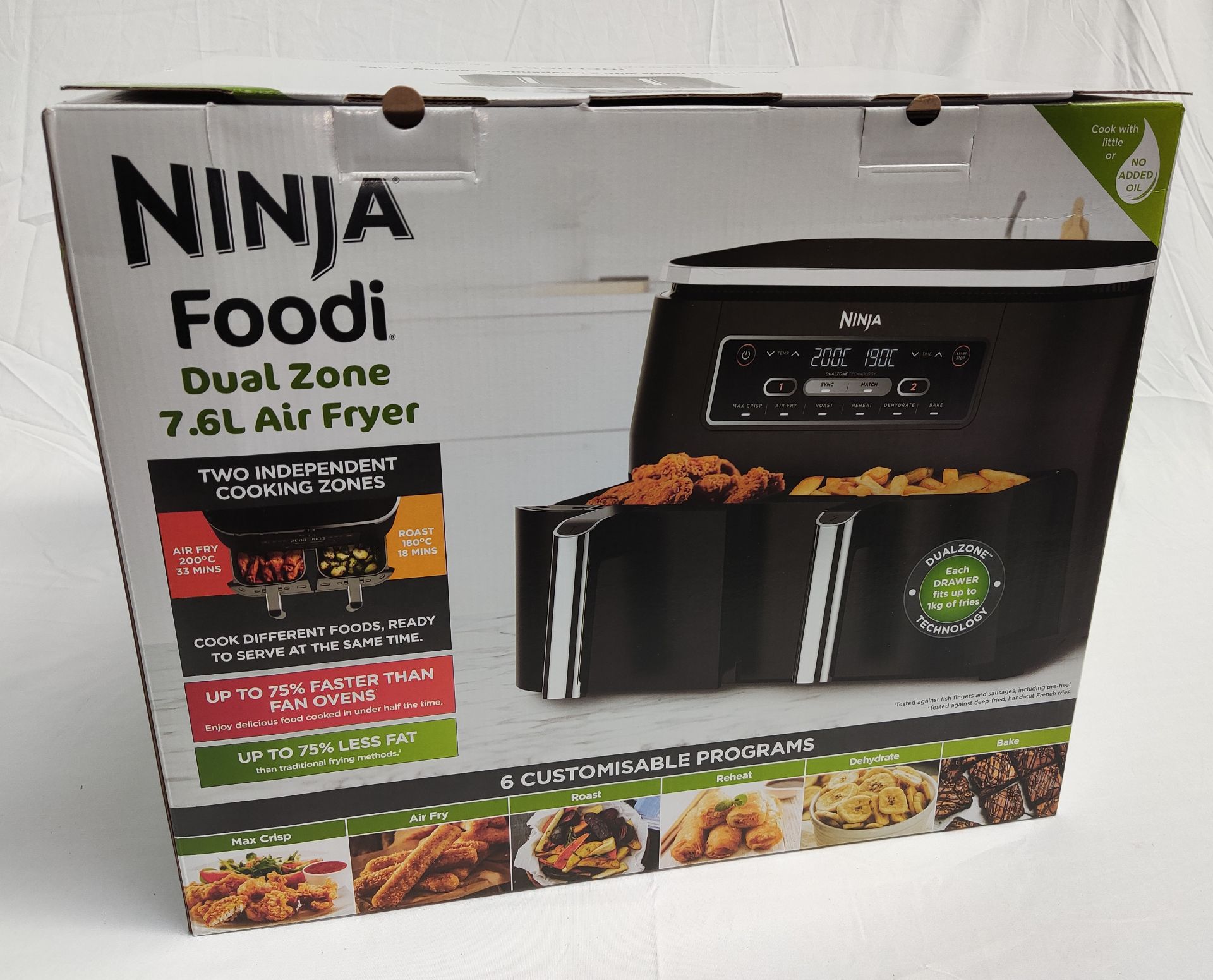 1 x NINJA FOODI Dual Zone 7.6L Air Fryer - AF300UK - Boxed - Original RRP £169 - Ref: 7327781/ - Image 15 of 20