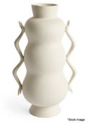 1 x JONATHAN ADLER Eve Triple Вulв Vase In White - Boxed - Original RRP £210 - Ref: 6790527/HJL385/
