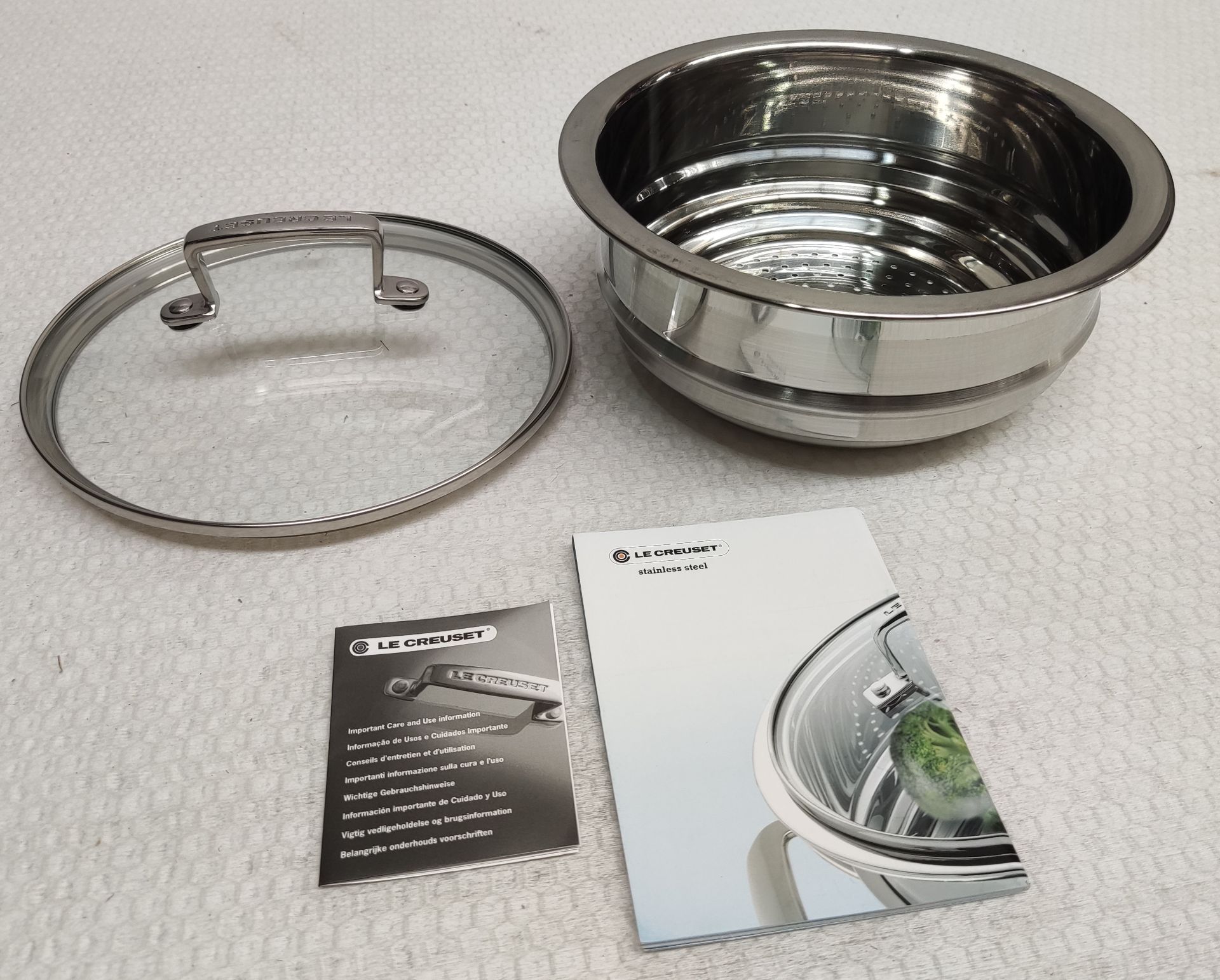 1 x LE CREUSET 3 Ply Multi Steamer With Glass Lid - Boxed - Original RRP £74 - Ref: 2165673/HJL328/ - Image 2 of 10