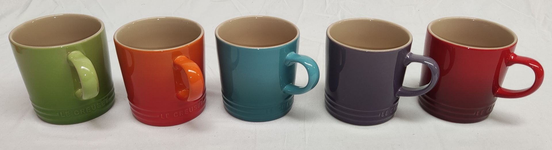 LE CREUSET Set Of 5 Mugs - 350Ml - Multi Colour - Boxed - Original RRP £85.00 - Image 4 of 13