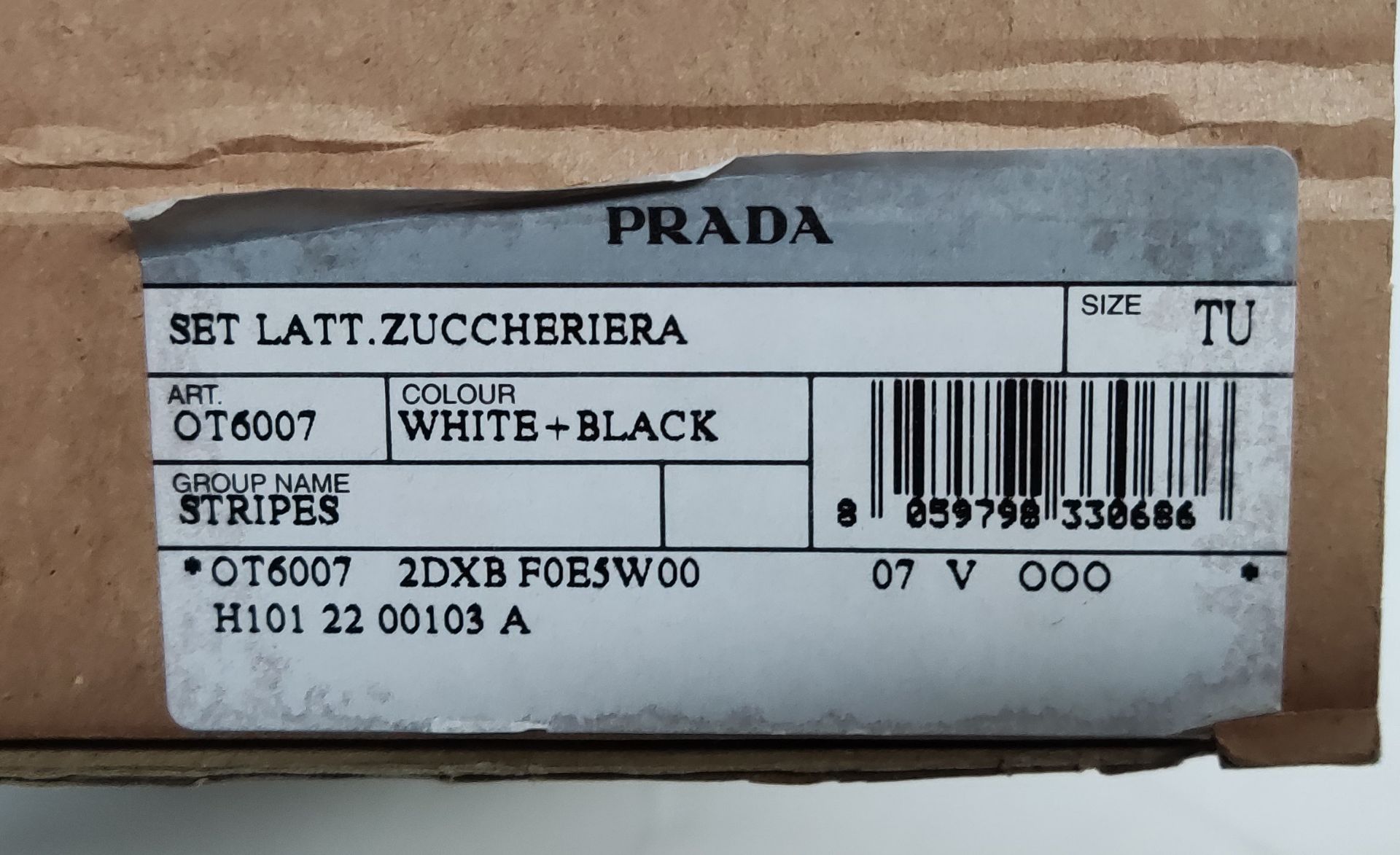 1 x PRADA Porcelain Creamer Jug In Black And White - RRP £360.00 - Image 18 of 20