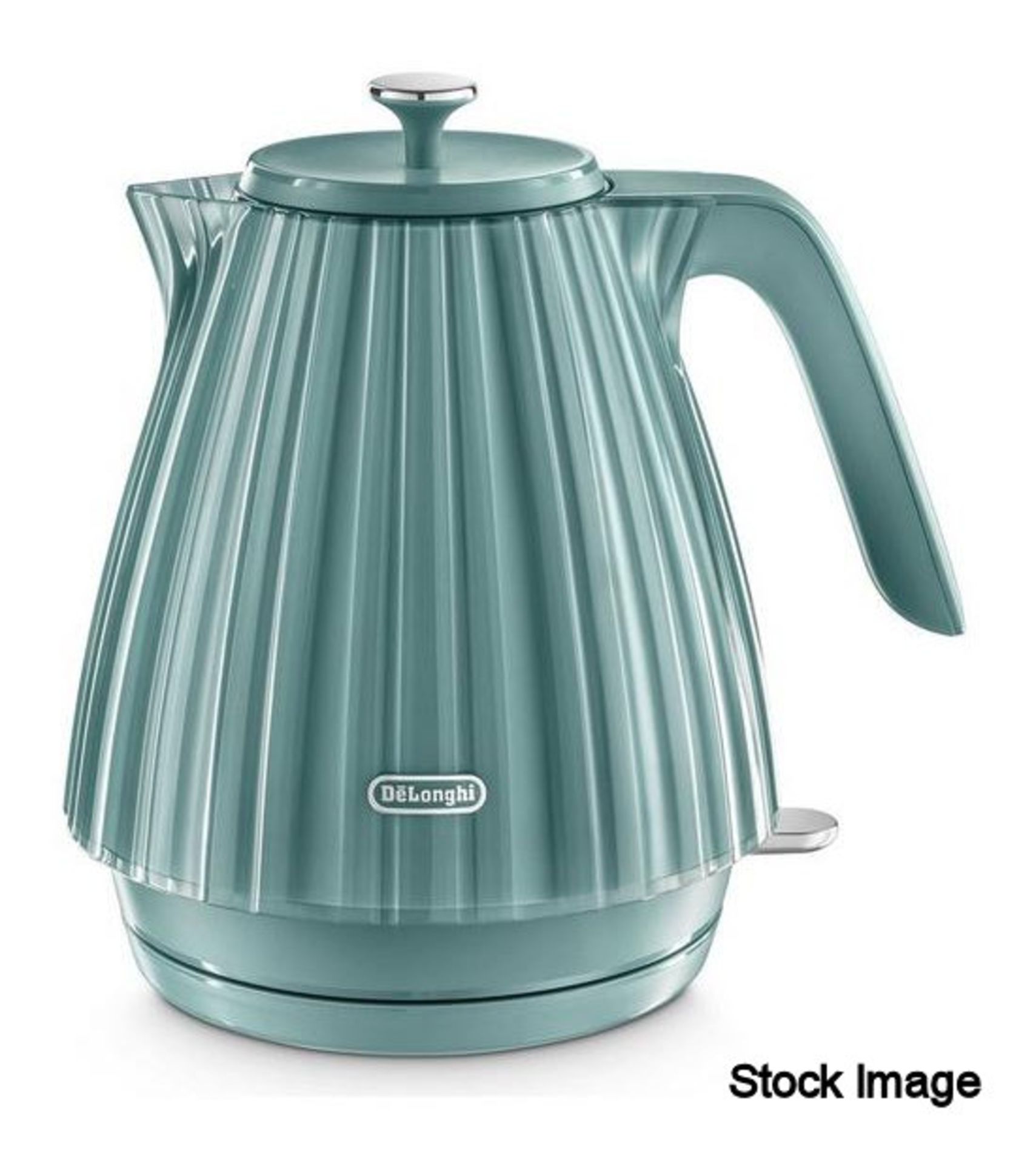 1 x DELONGHI Ballerina 1.7-litre Rapid Boil Kettle In A Sea Green Hue - Boxed - Original RRP £62.95