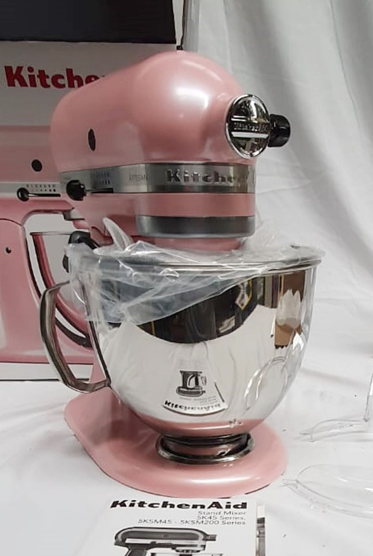 1 x KITCHENAID Artisan Stand Mixer In Pink (4.7L) - Original Price £699.00 - Image 4 of 7