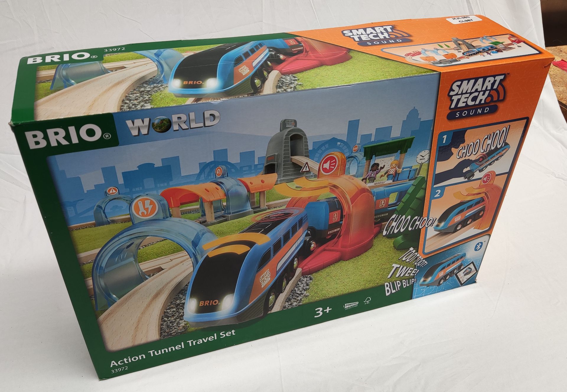 1 x BRIO World Smart Tech Action Tunnel Travel Train Set - Boxed - Original RRP £169 - Ref: - Image 4 of 13