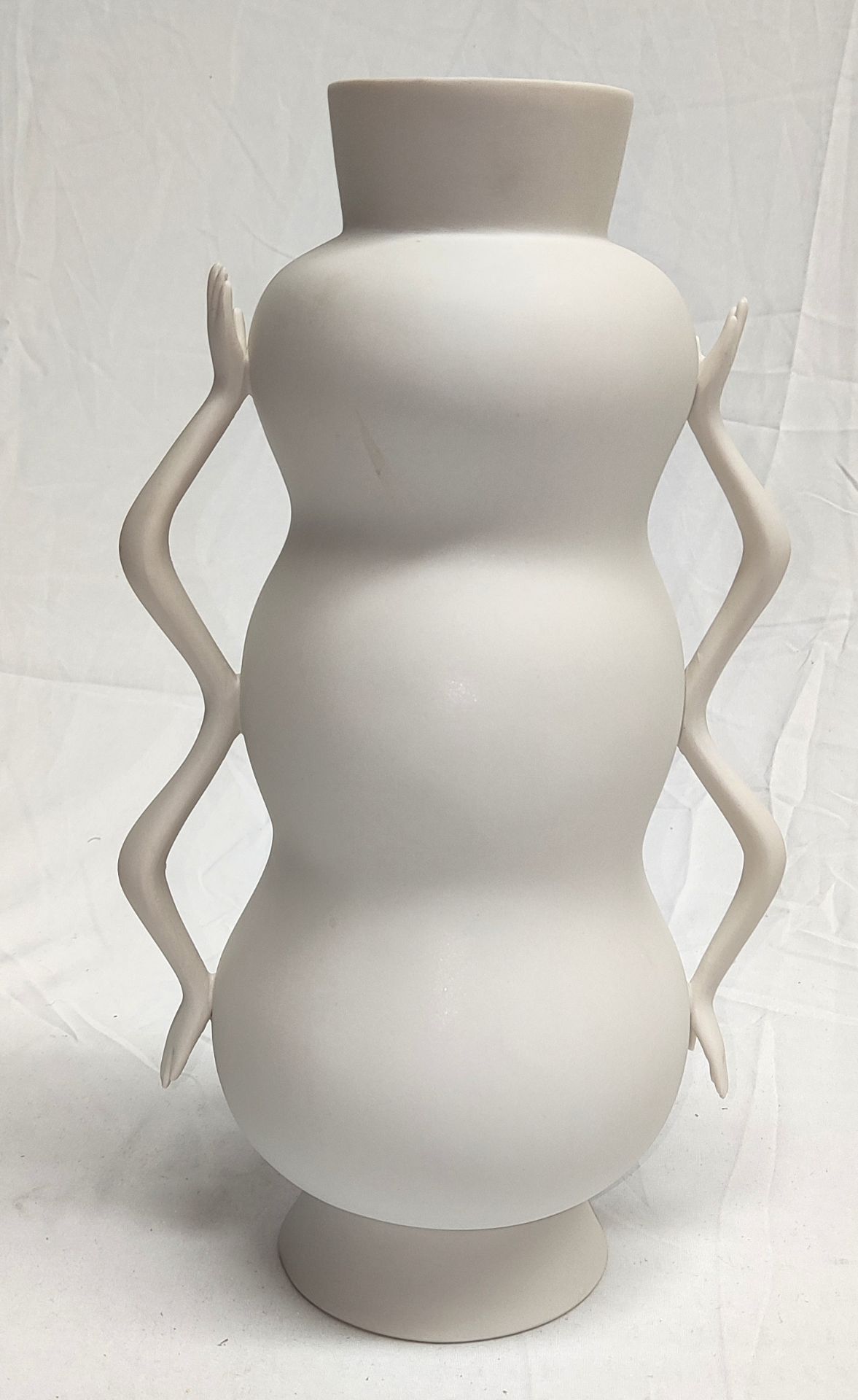 1 x JONATHAN ADLER Eve Triple Вulв Vase In White - Boxed - Original RRP £210 - Ref: 6790527/HJL385/ - Image 2 of 14