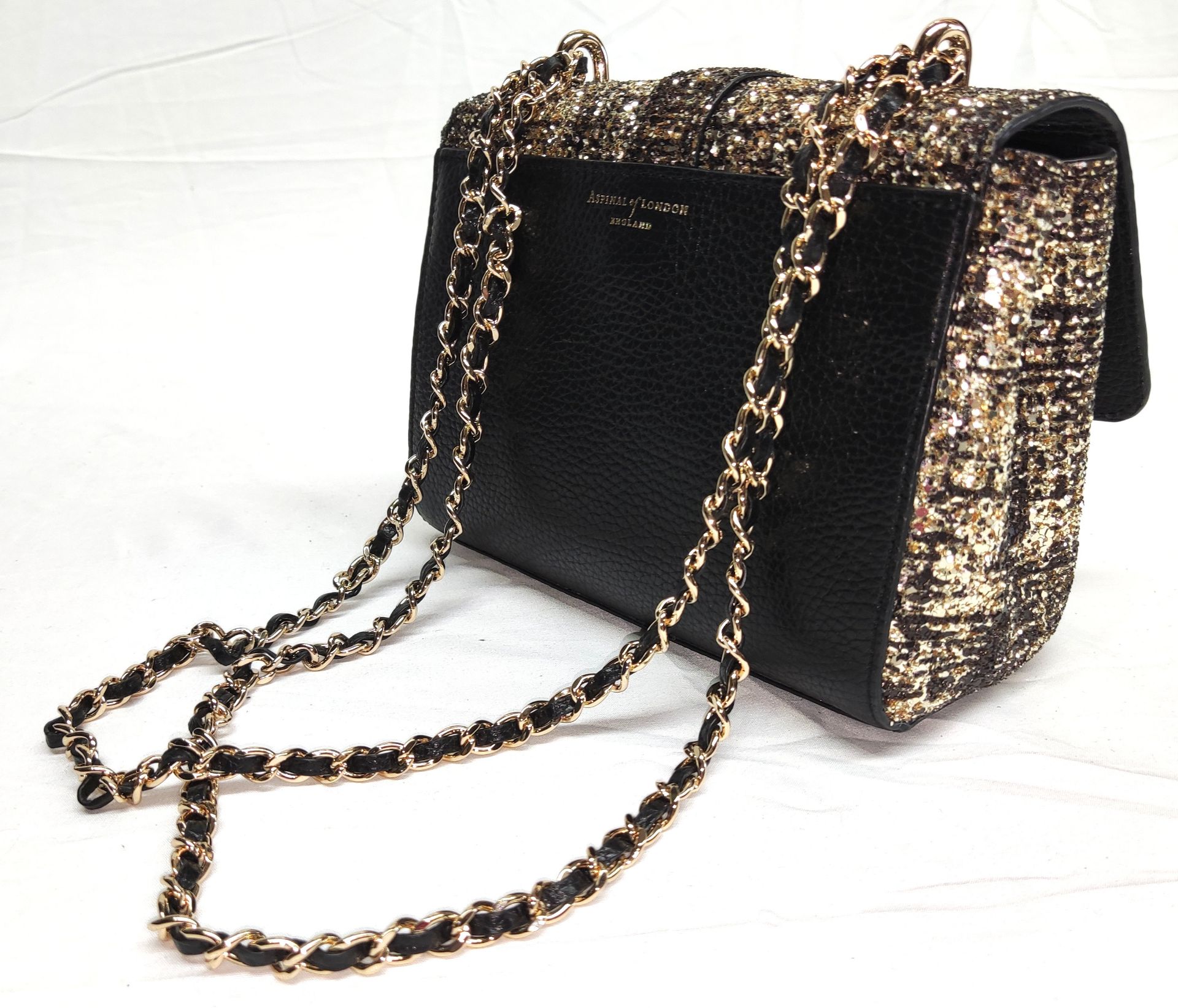 1 x ASPINAL OF LONDON Lottie Bag With Glitter Finish - Boxed - Original RRP £595 - Ref: 7268436/ - Image 2 of 16