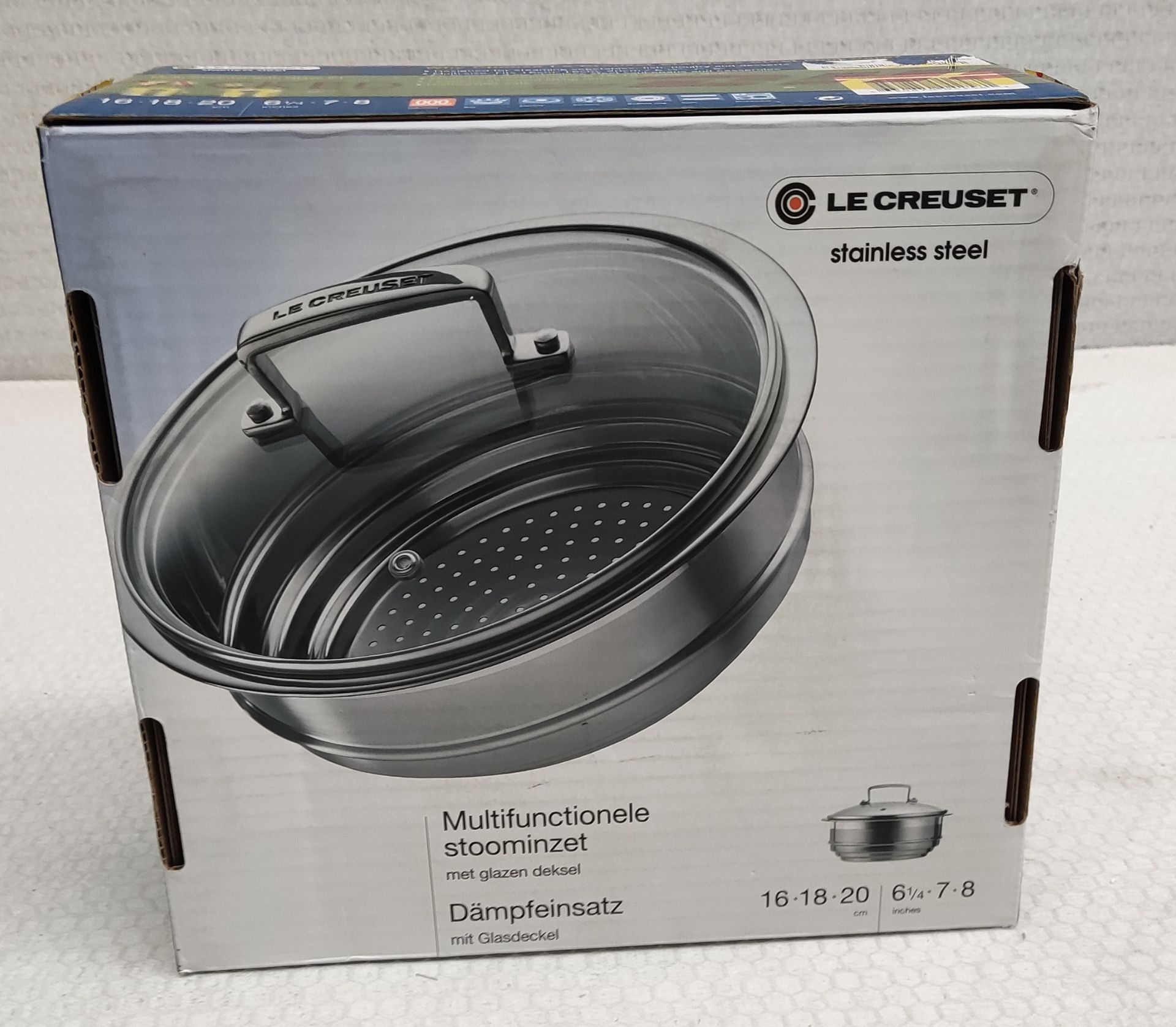 1 x LE CREUSET 3 Ply Multi Steamer With Glass Lid - Boxed - Original RRP £74 - Ref: 2165673/HJL328/ - Image 3 of 10