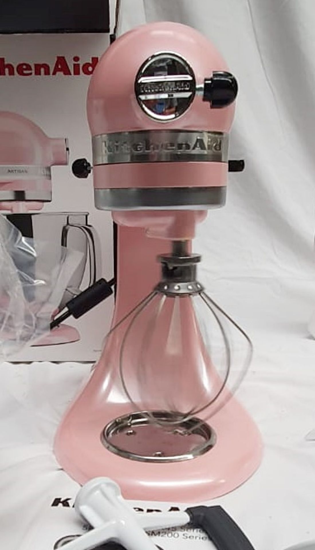 1 x KITCHENAID Artisan Stand Mixer In Pink (4.7L) - Original Price £699.00 - Image 6 of 7