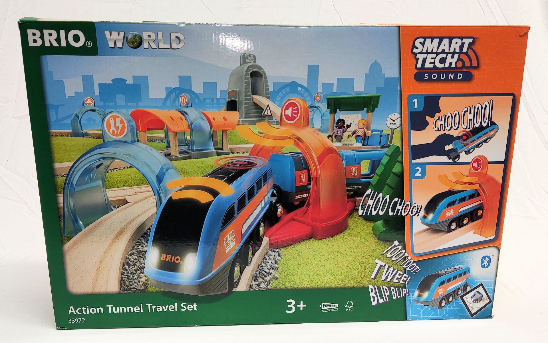 1 x BRIO World Smart Tech Action Tunnel Travel Train Set - Boxed - Original RRP £169 - Ref: - Image 2 of 13