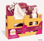 1 x OUR GENERATION Clydesdale 20" Horse For 18" Dolls - Original RRP £48.95 - Ref: 6385440/HJL342/