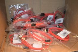 Approx 90 x Assorted Cables Including Micro USB Cables, Ethernet Cables, VGA to DVI Cables, SATA