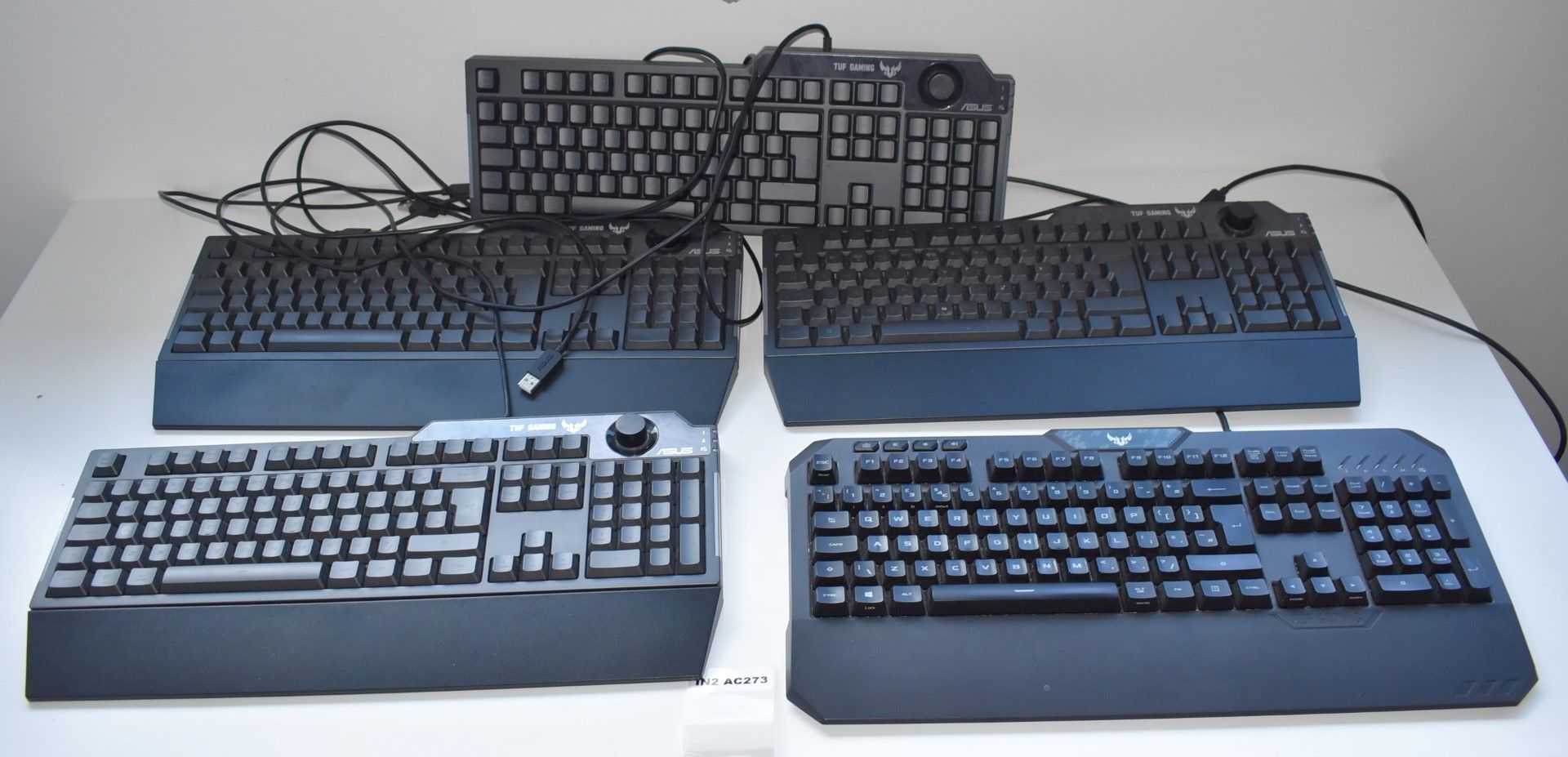 5 x Asus TUF K1 RGB Gaming Keyboards - Office Use Only