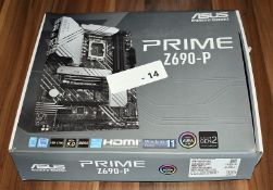 1 x Asus Prime Z690-P 12th Gen Intel LGA1700 Motherboard - Features PCIe 5.0, DDR5, Aura Sync