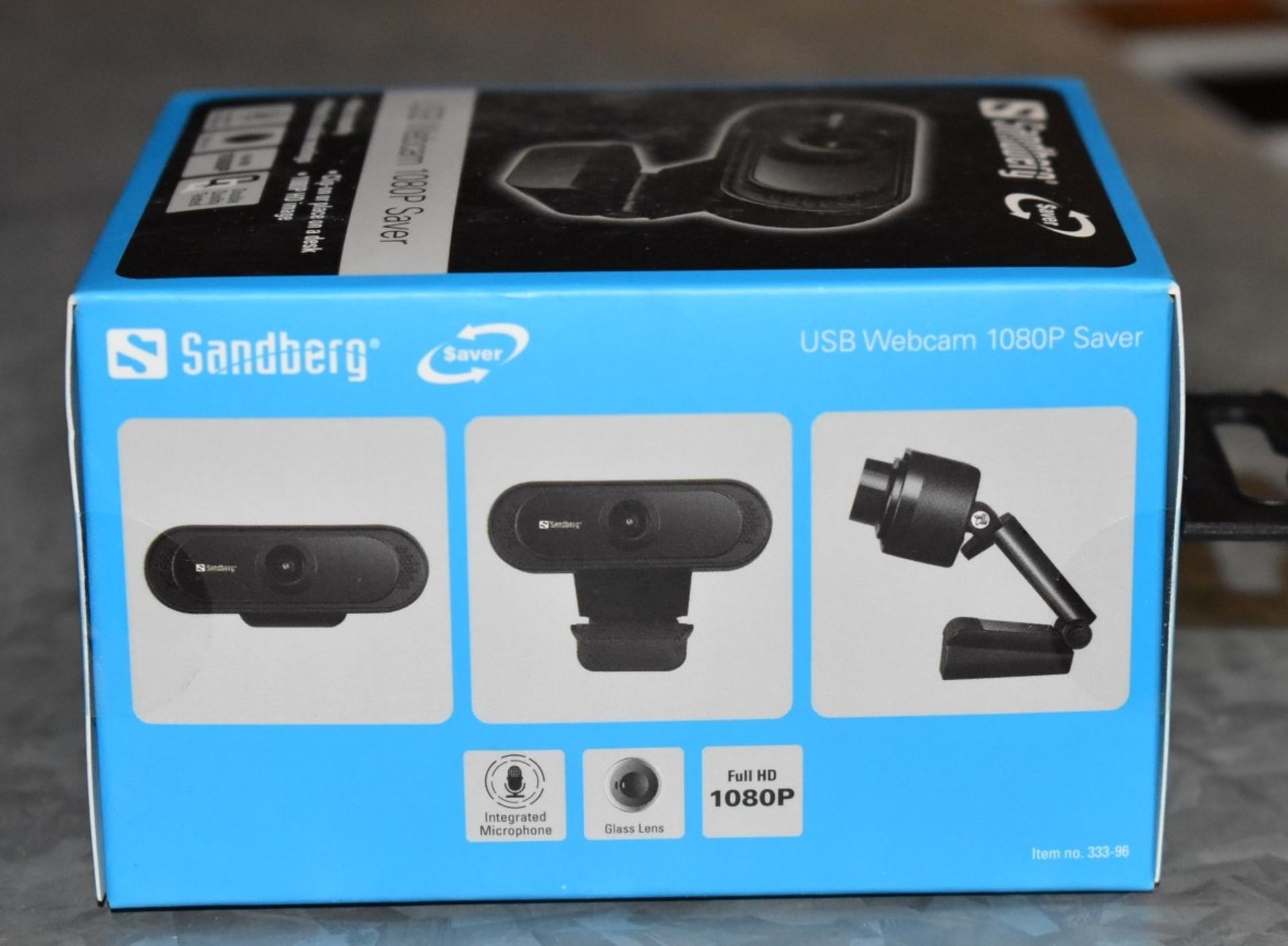 3 x Sandberg USB Full HD 1080p Webcams With Microphone - RRP £34.99 - New Boxed Stock - Image 3 of 3