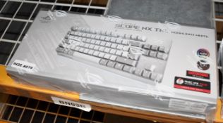 1 x Asus ROG Strix Scope NX TKL Moonlight White Wired Mechanical RGB Gaming Keyboard