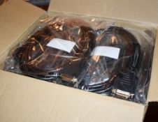 20 x 3 Meter HDMI to DVI Monitor Gold Plated Cables - New in Packets - Ref: AC110 GFMR - CL646 -