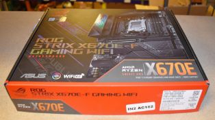 1 x Asus ROG Strix X670E-F Gaming WIFI (Socket AM5) DDR5 ATX Motherboard - X670 Chipset