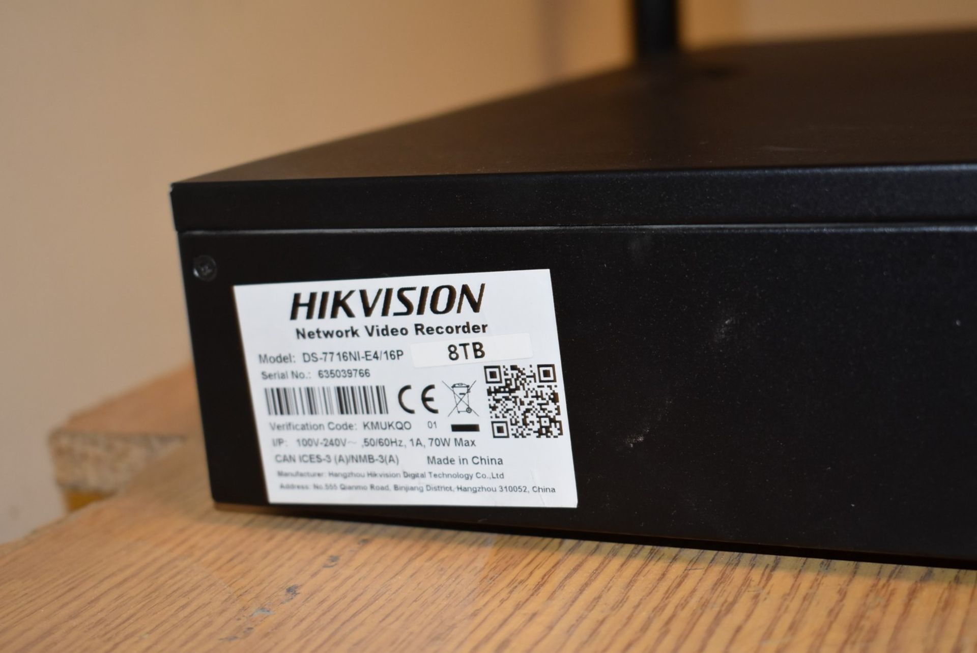 1 x Hikvision 16 Channel Network CCTV Video Recorder With 12 Terrabyte Storage - Model DS-7716NI - Image 9 of 9