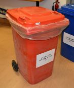 1 x Wheelie Waste Bin in Red - 240 Litre - Previously Used Indoors Only - Good Clean Condition
